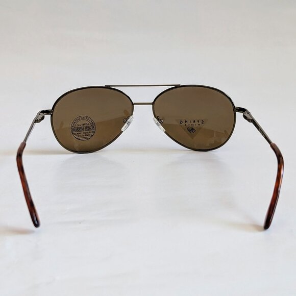 NWT Vintage 90's Aviator Metal Double Bridge Sport Sunglasses (S. Brown) - Picture 4 of 5